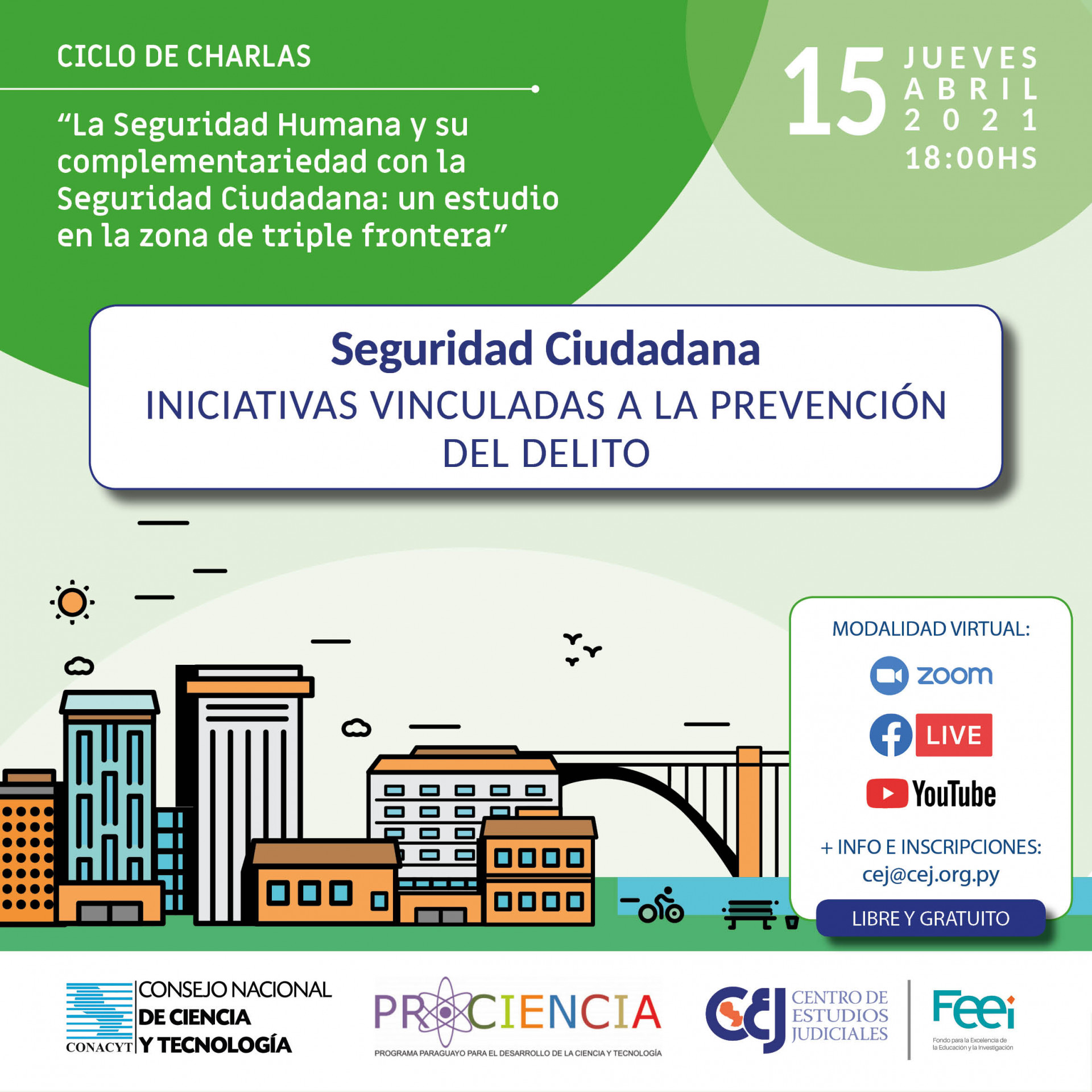 Se realizará el webinar "La Seguridad Ciudadana: iniciativas vinculadas a la prevención del delito".