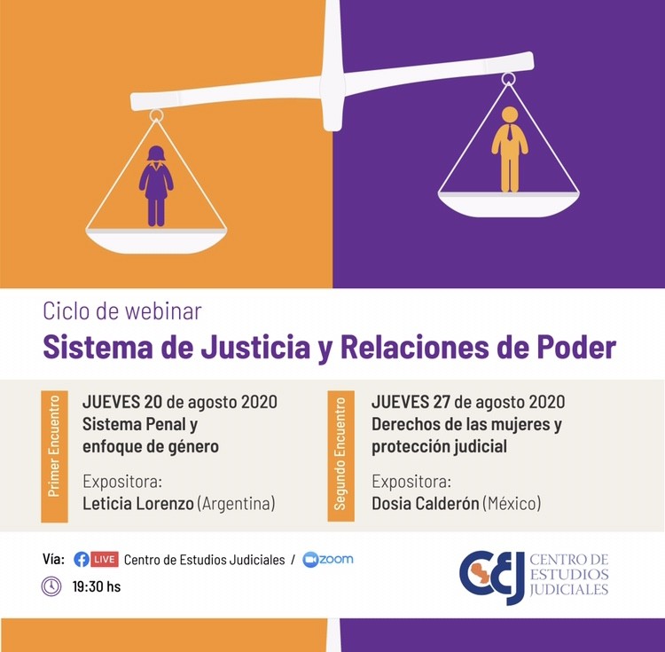 Se realizará el webinar “Sistema de Justicia y Relaciones de Poder”