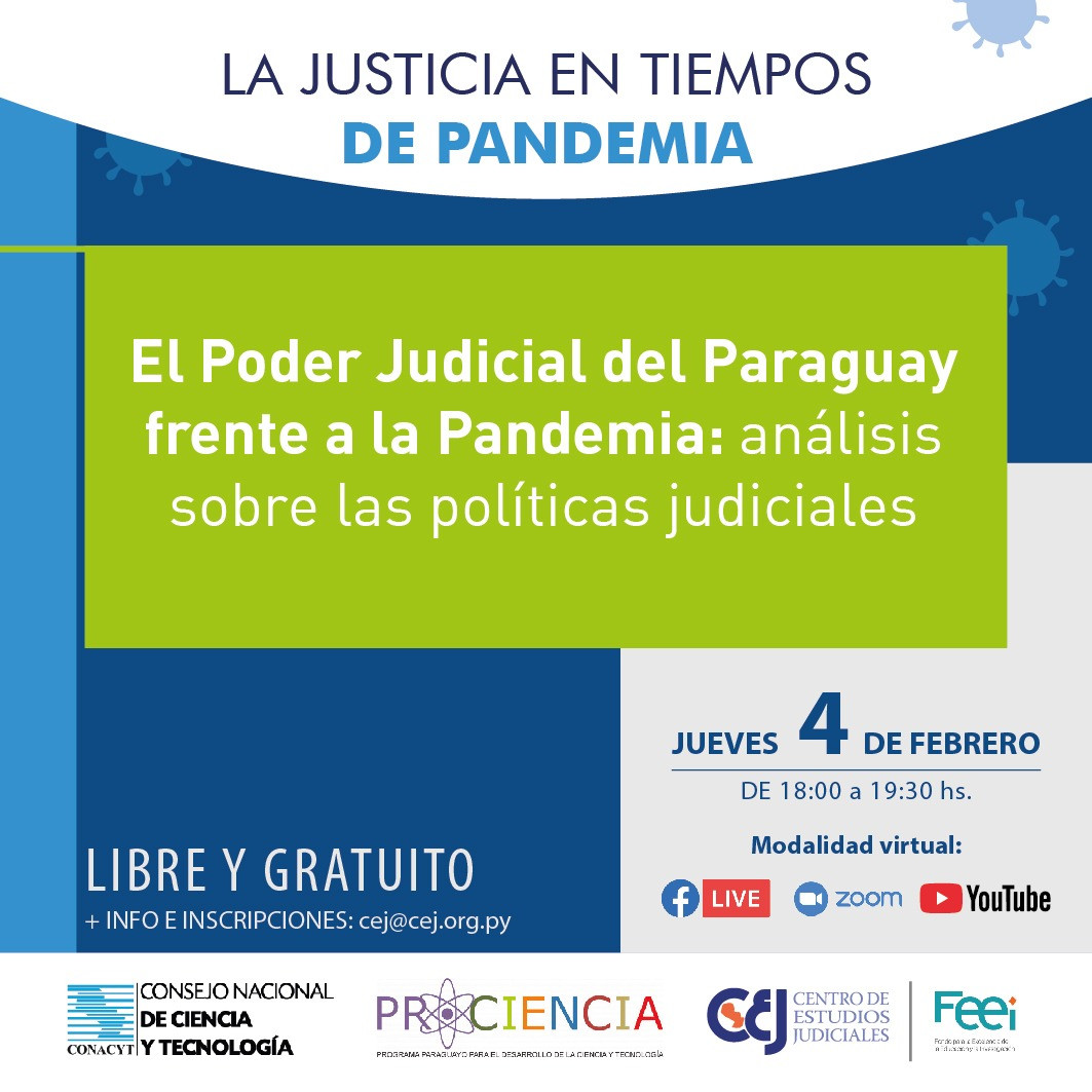 Se realizará el ciclo de charlas “La Justicia en tiempos de Pandemia”.